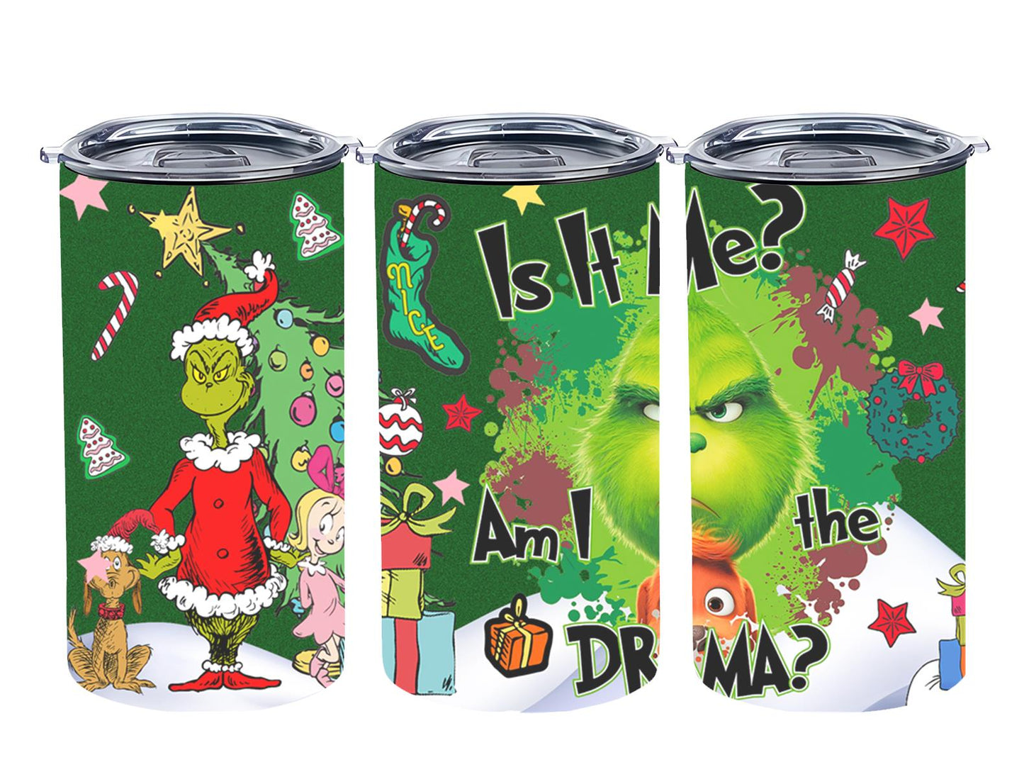 Christmas Grouch - tumbler