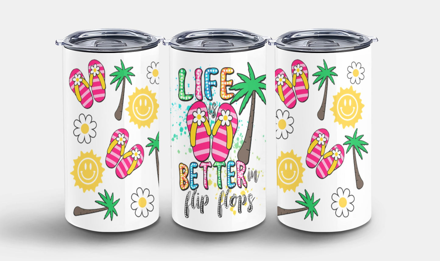 Life Better in Flip Flops-10664 - tumbler