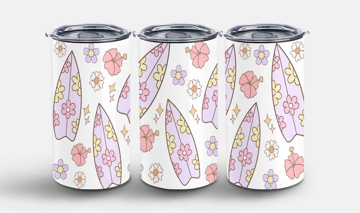 Hibiscos and Surfboard-10686 - tumbler