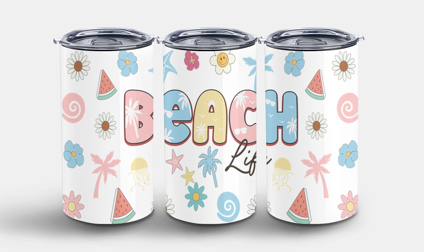 Beach Life Summer Retro-10639 - tumbler