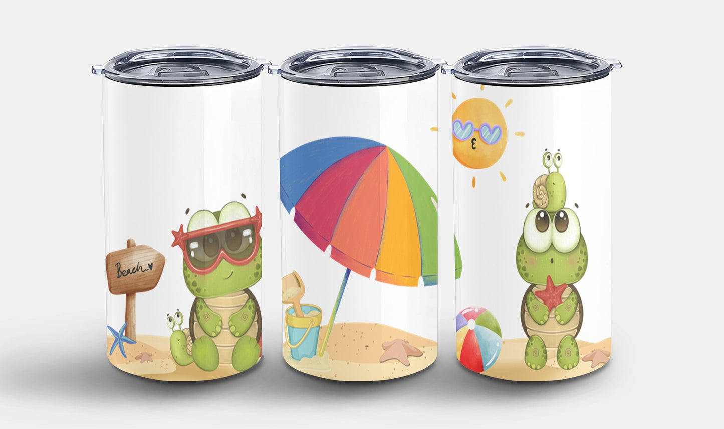 Frog on The Beach -10681 - tumbler