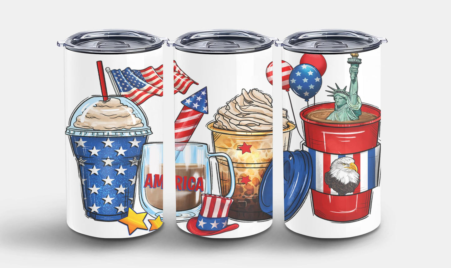 4th of July Coffee Cups - tumbler