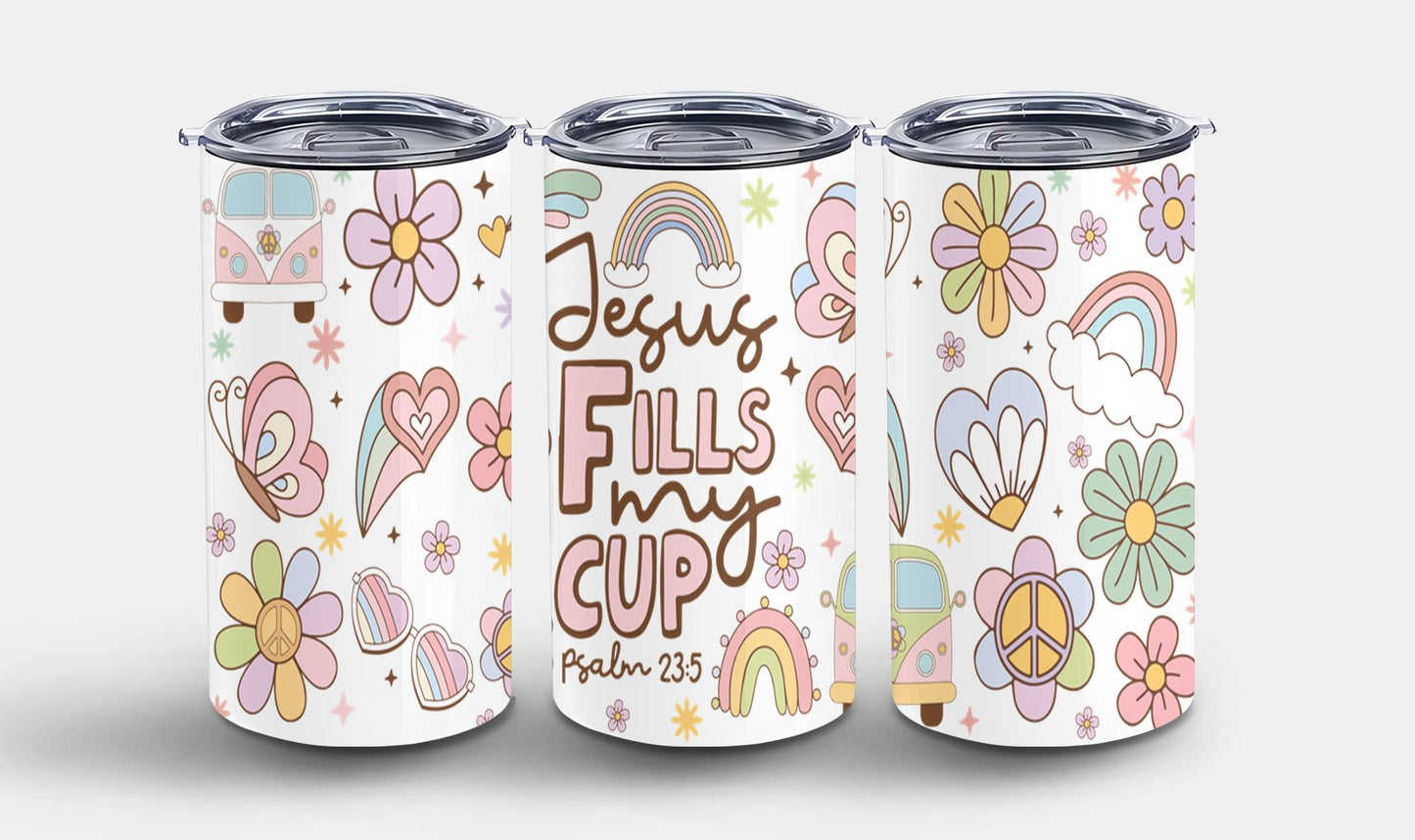 Jesus Fells My Cup-10208 - tumbler