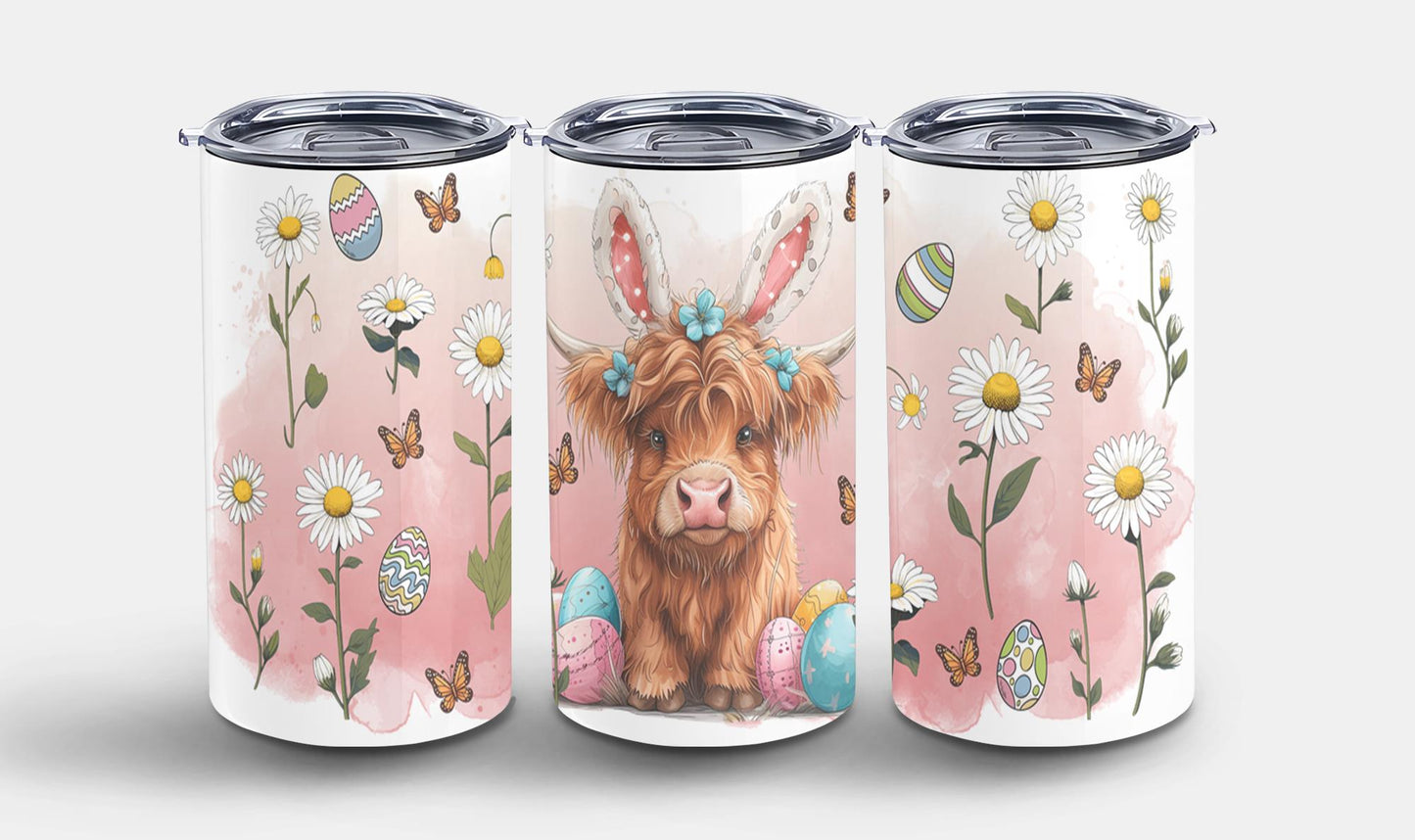 Highland Cow Easter-10404 - tumbler