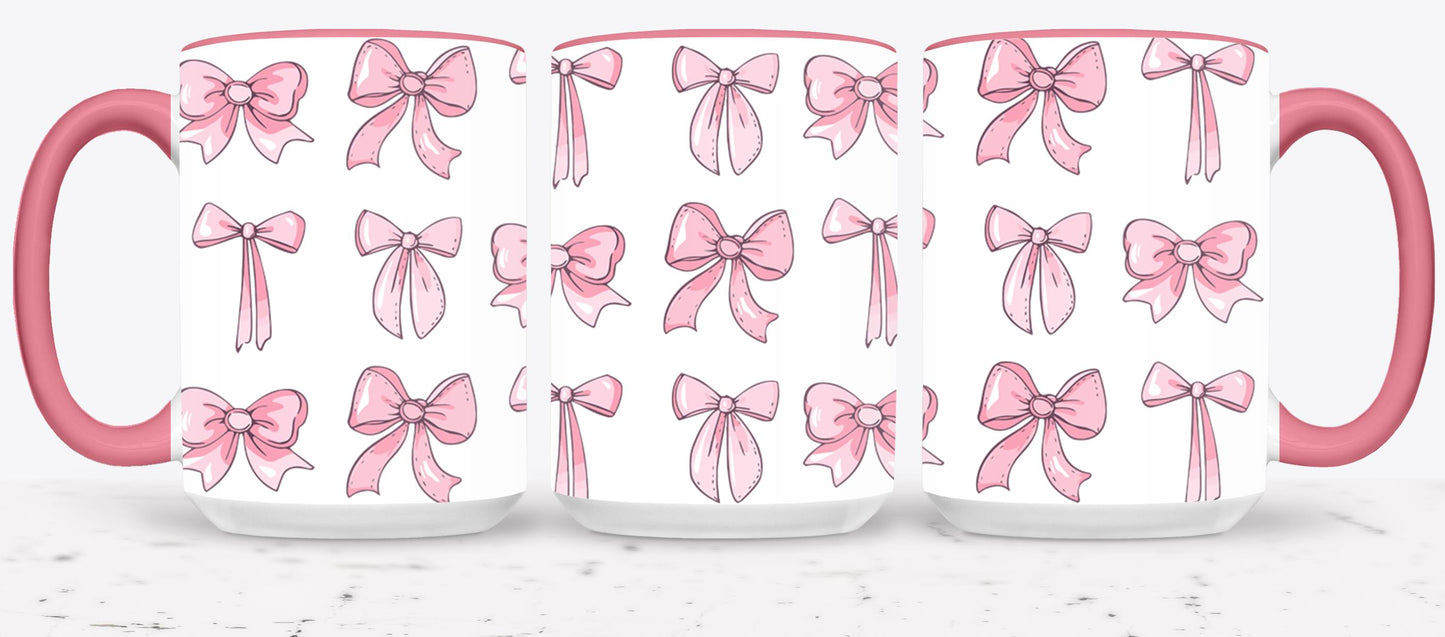 Pink Bow-9993 - mugs