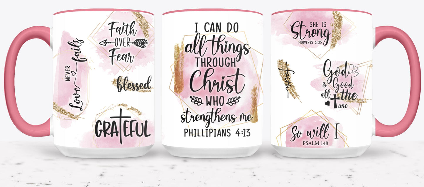 All Things Through Christ Who Strengthens Me-10186 - mugs