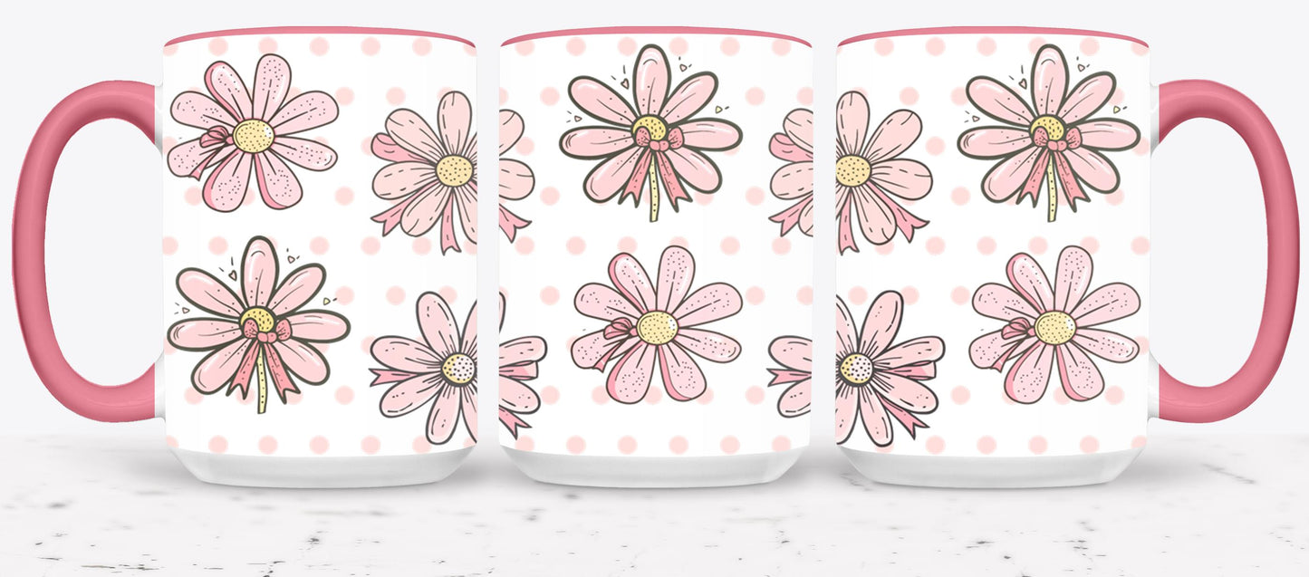 Pink Bow-9991 - mugs