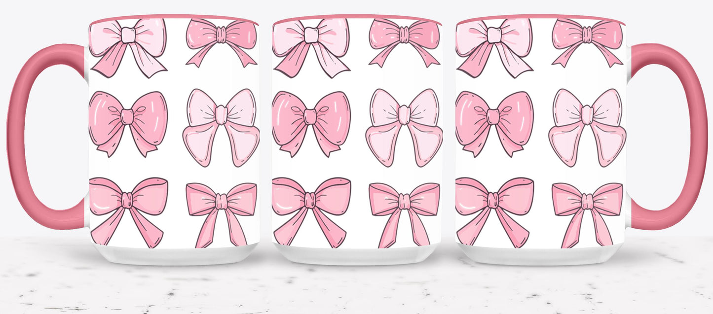 Pink Bow-9990 - mugs