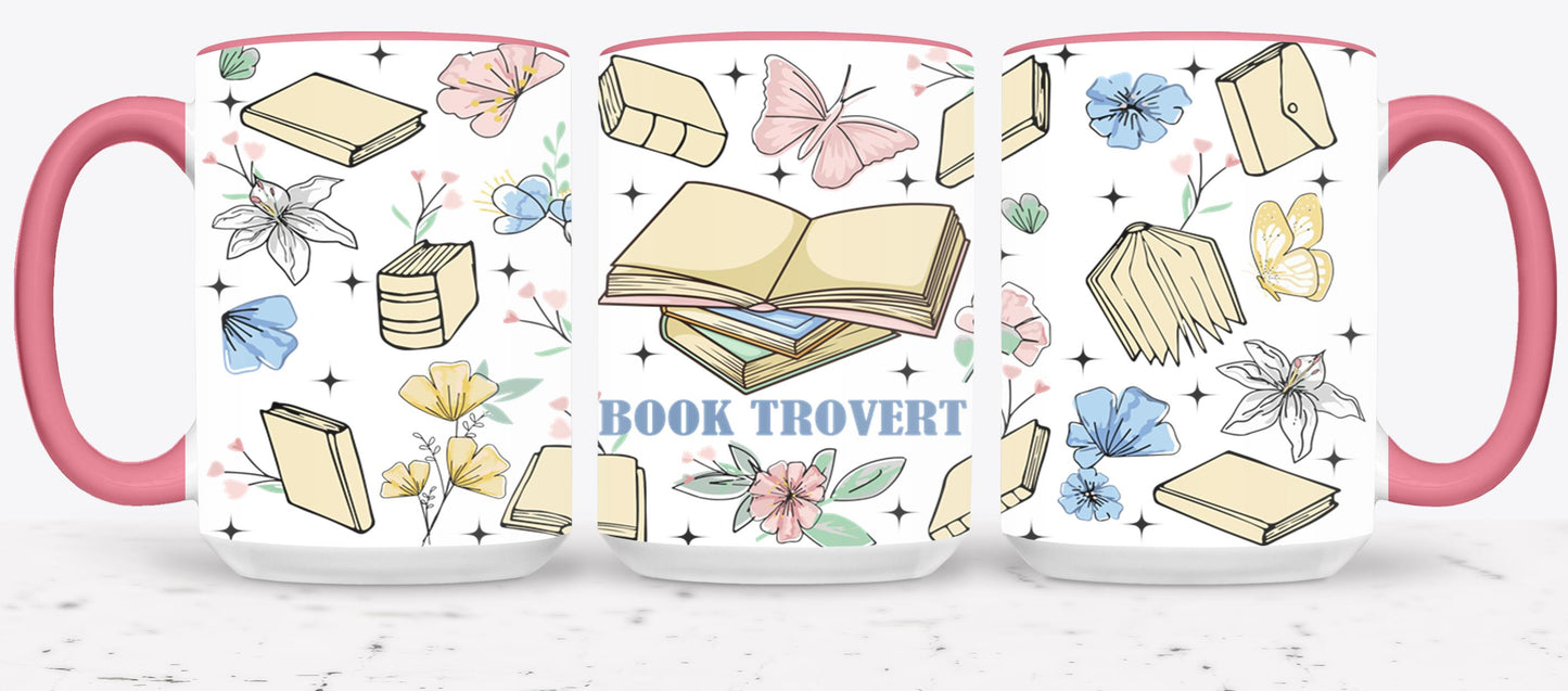 Boho Book Trovert Reading Lover-9967 - mugs