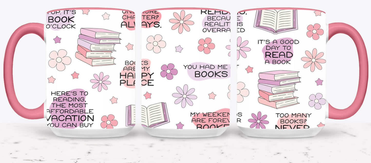 Floral Book Affirmation FULL-9975 - mugs