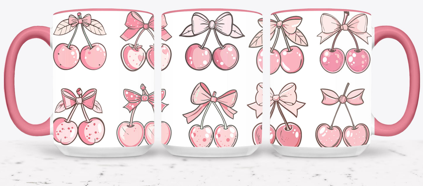 Pink Bow-9994 - mugs
