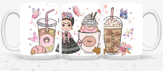 Cafecito y Chisme Mexican Girl-10047 - mugs