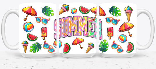 Summer Rainbow Flowers-10671 - mugs
