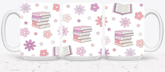 Books and Flowers 1-9971 - mugs