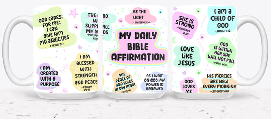My Daily Bible Affirmation-10215 - mugs