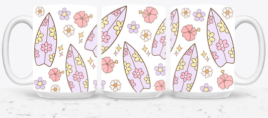 Hibiscos and Surfboard-10686 - mugs