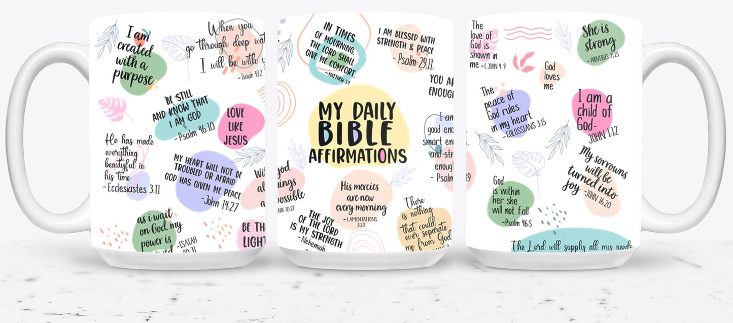 My Daily Bible Affirmation-10216 - mugs