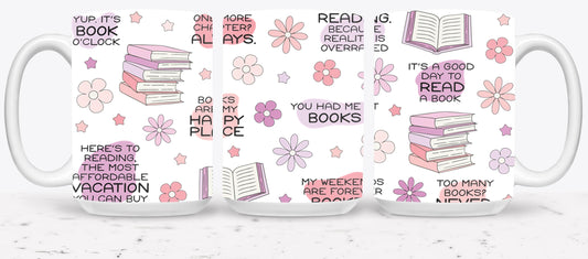 Floral Book Affirmation FULL-9975 - mugs