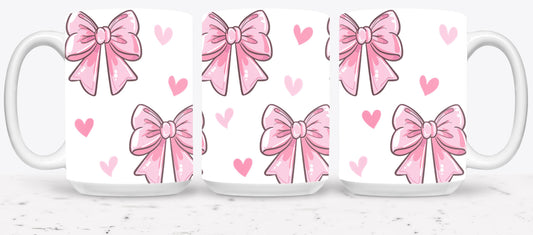 Pink Bow-9988 - mugs