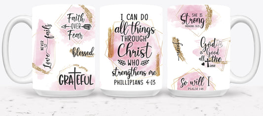 All Things Through Christ Who Strengthens Me-10186 - mugs