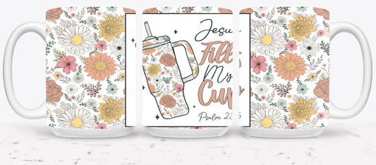 Jesus Fells My Cup-10210 - mugs
