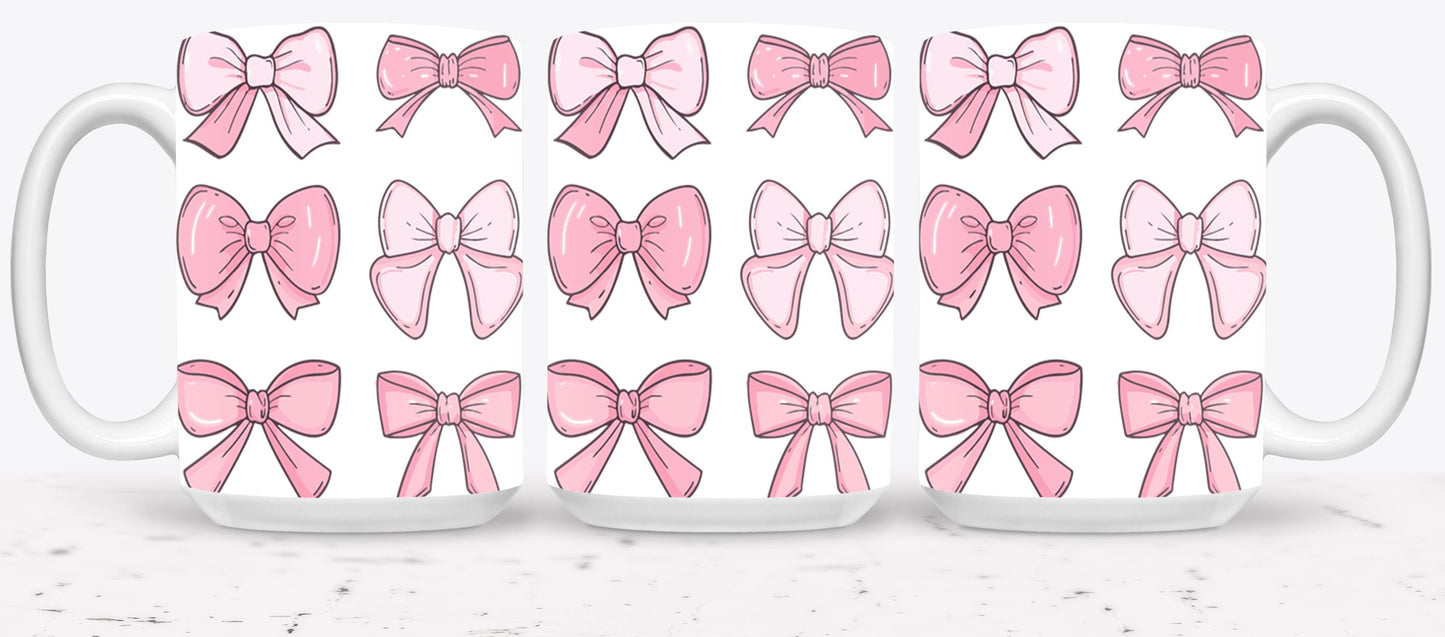 Pink Bow-9990 - mugs