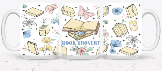 Boho Book Trovert Reading Lover-9967 - mugs