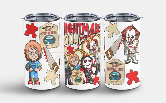 Playful Scare Squad-547 Tumbler - 547-12OZ-White