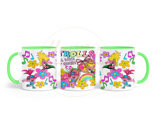 Colorful Flower Party Crew-539 Mugs - 539-11OZ-Green