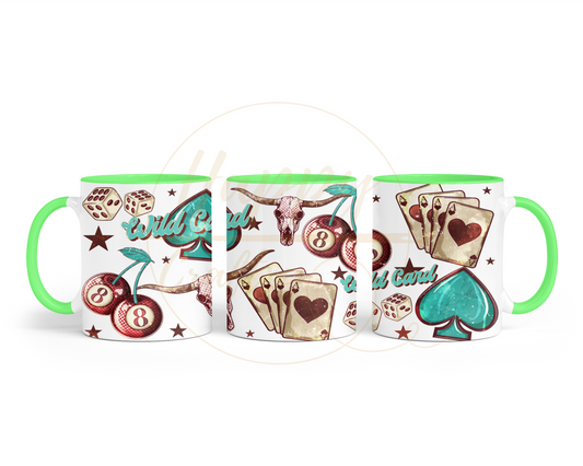 Wild Card-345 Mugs - 345-11OZ-Green