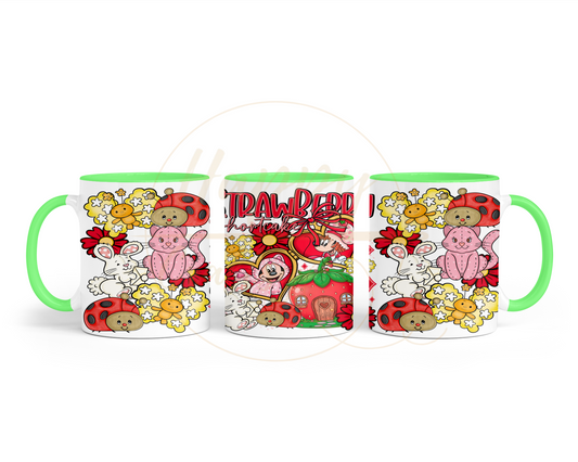 Strawberry Blossom Cottage.-551 Mugs - 551-11OZ-Green
