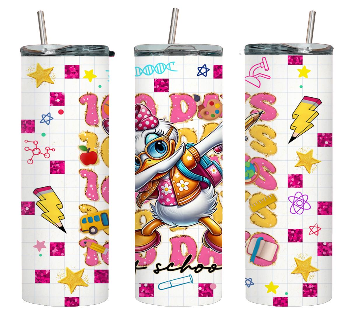 100 Days of School - tumbler