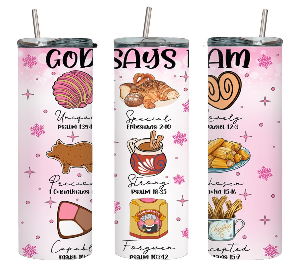 God Says I Am-8429 - tumbler