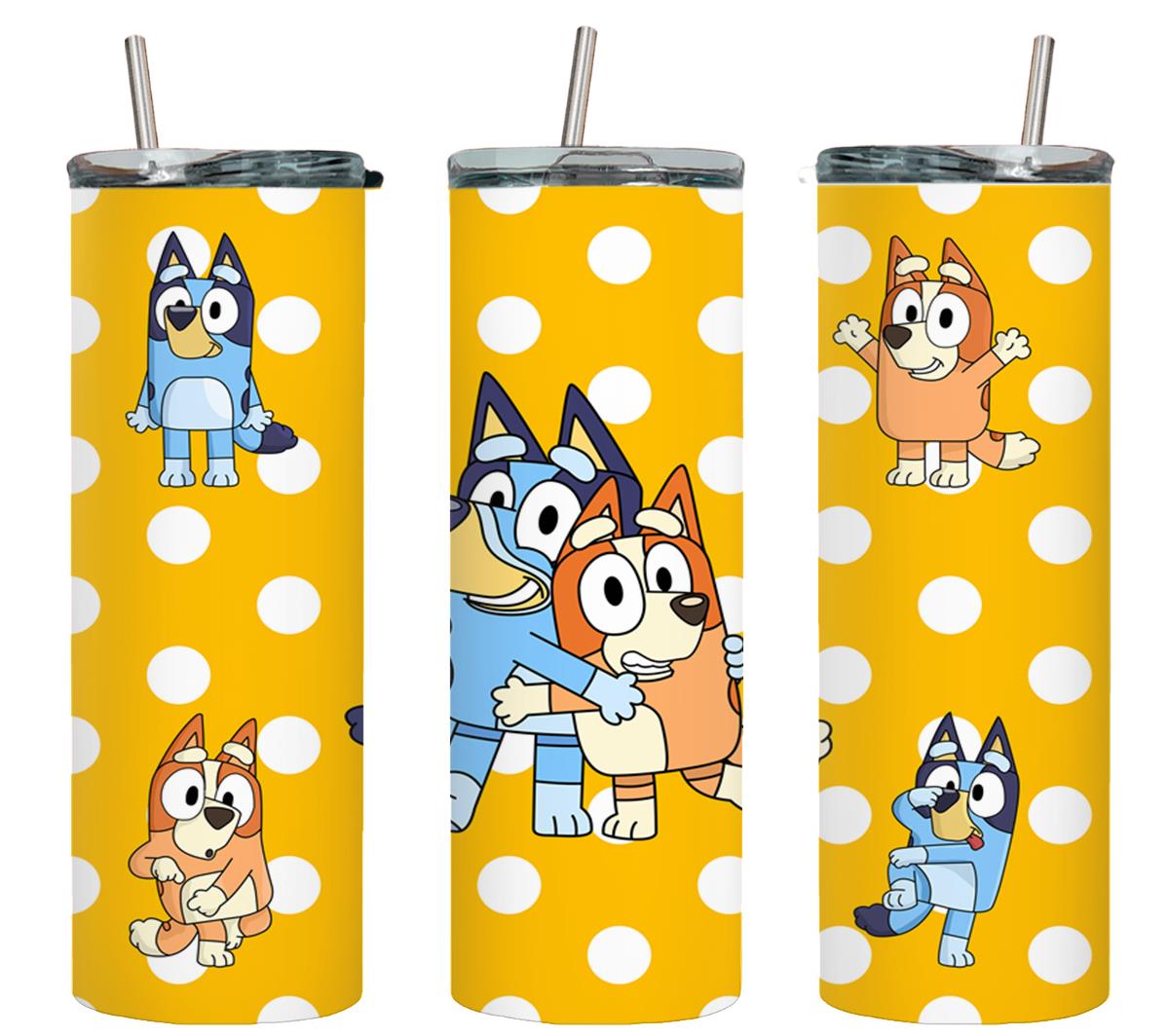 Blue Dog - tumbler
