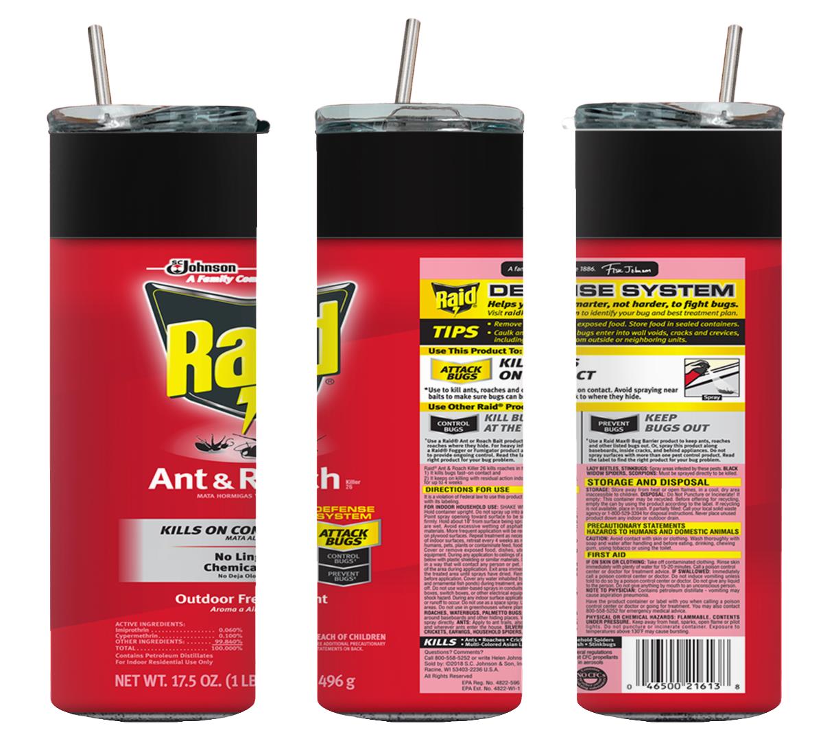 Raid Ants and Roach - tumbler