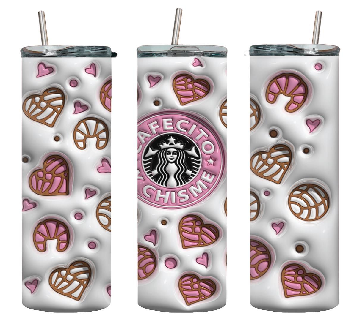 Cafecito y Chisme Inflated 3D-8445 - tumbler