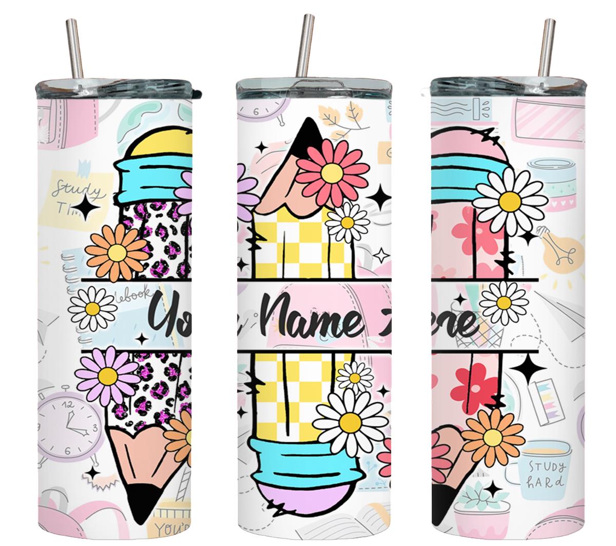 Personalized Back to School-8091 - tumbler