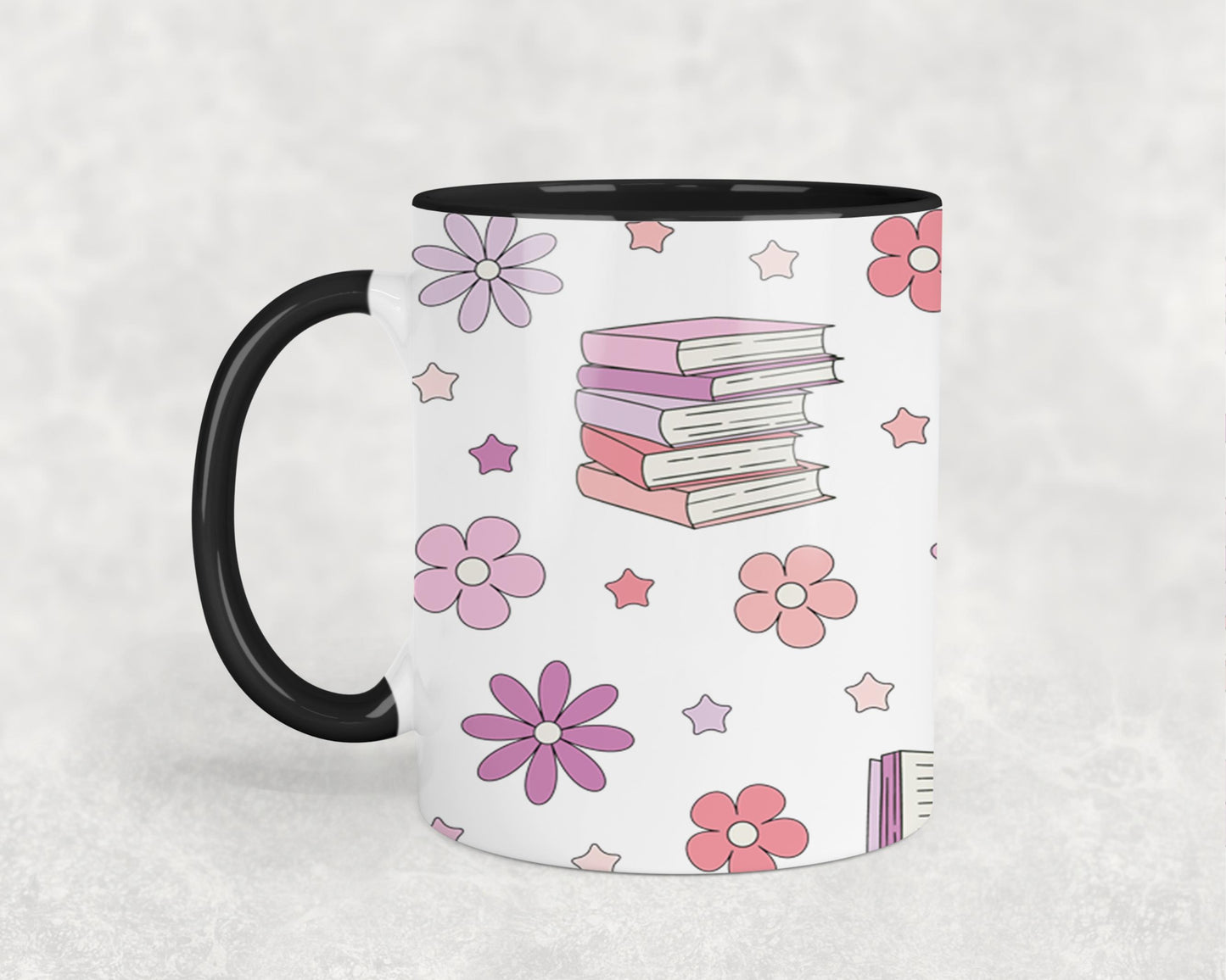 Books and Flowers 1-9971 - mugs