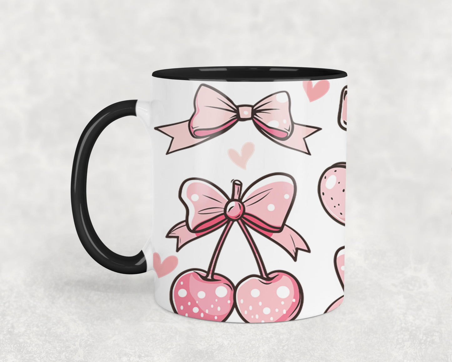 Pink Bow-9992 - mugs