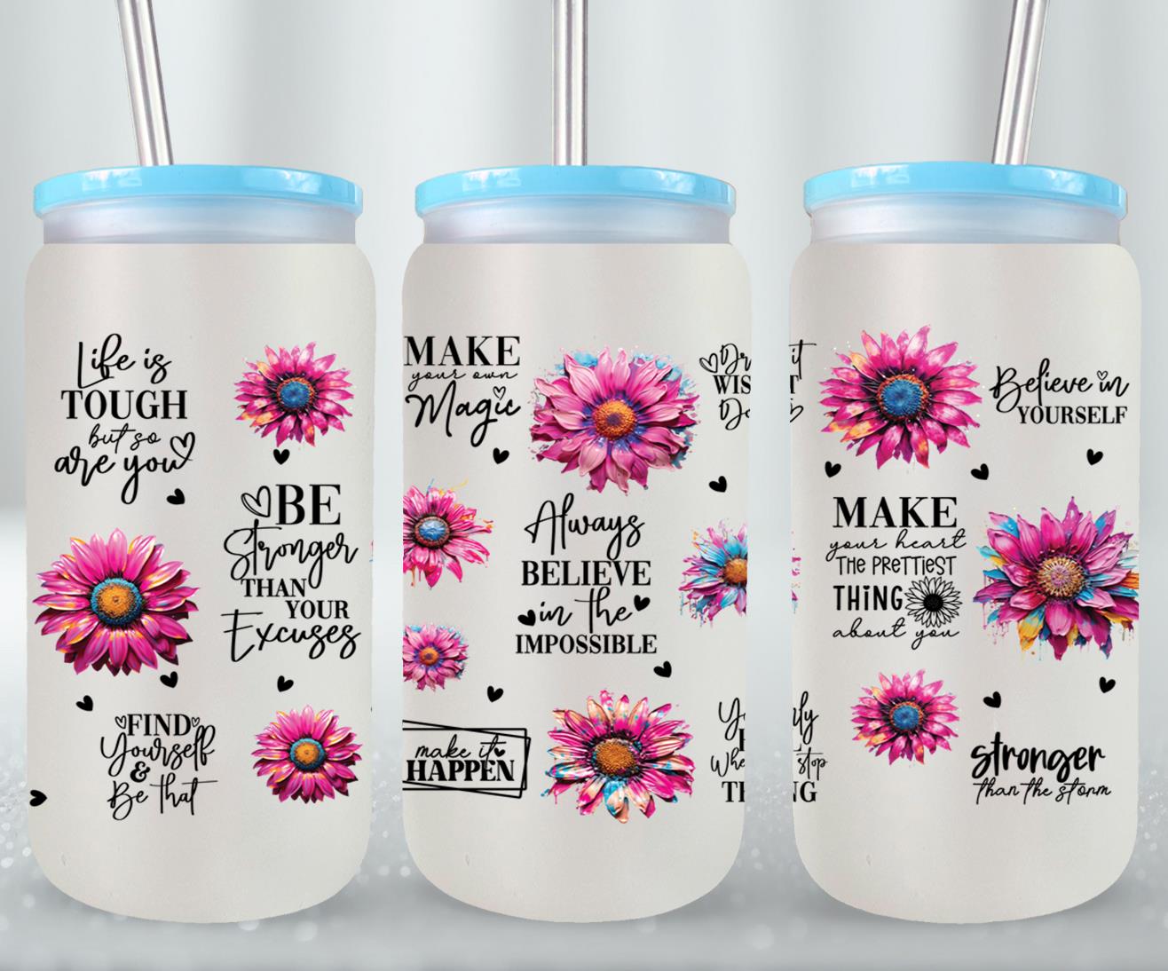 Make Your Own Magic - glass can