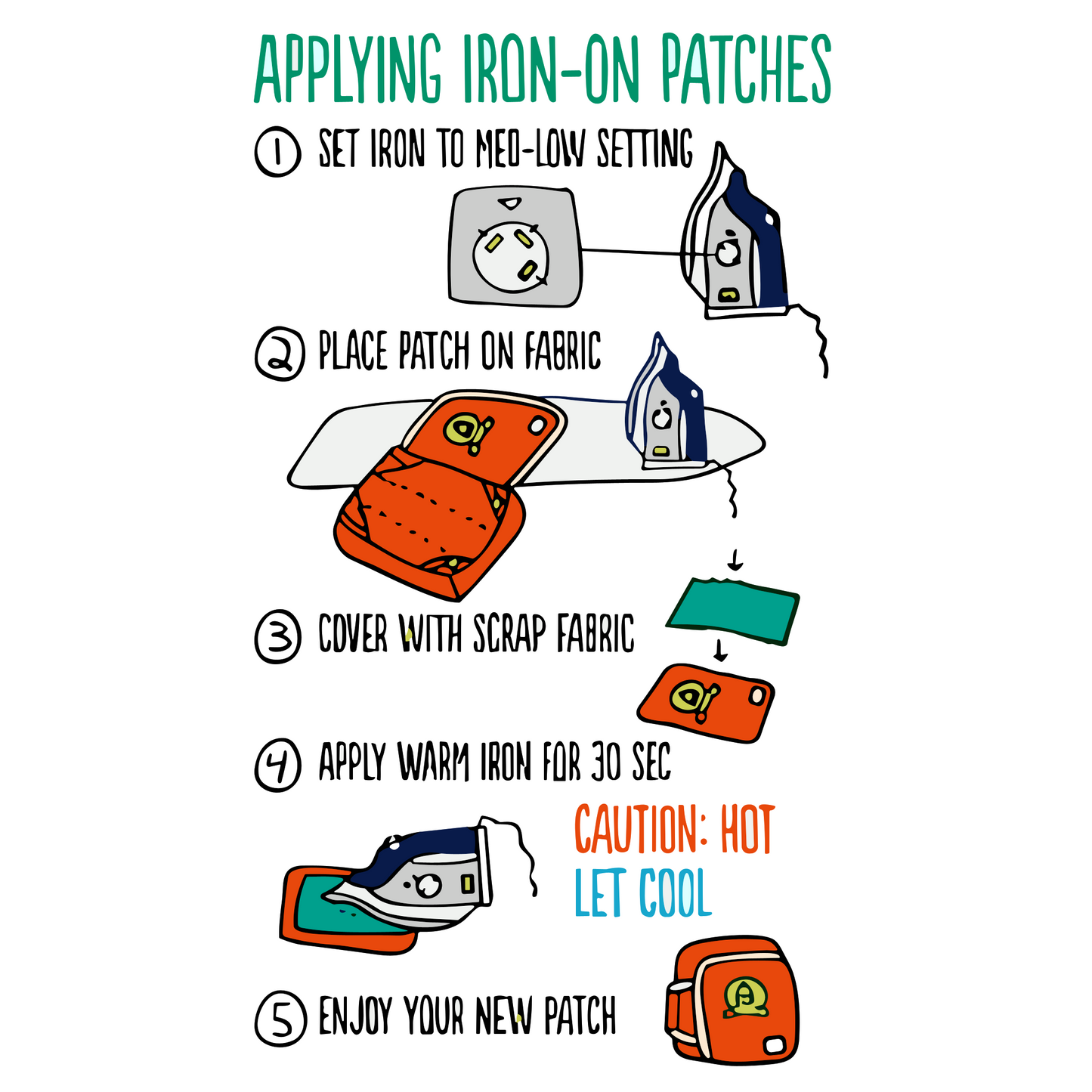 Embroidered Patch KawFace embroidered patch - embroidered patch