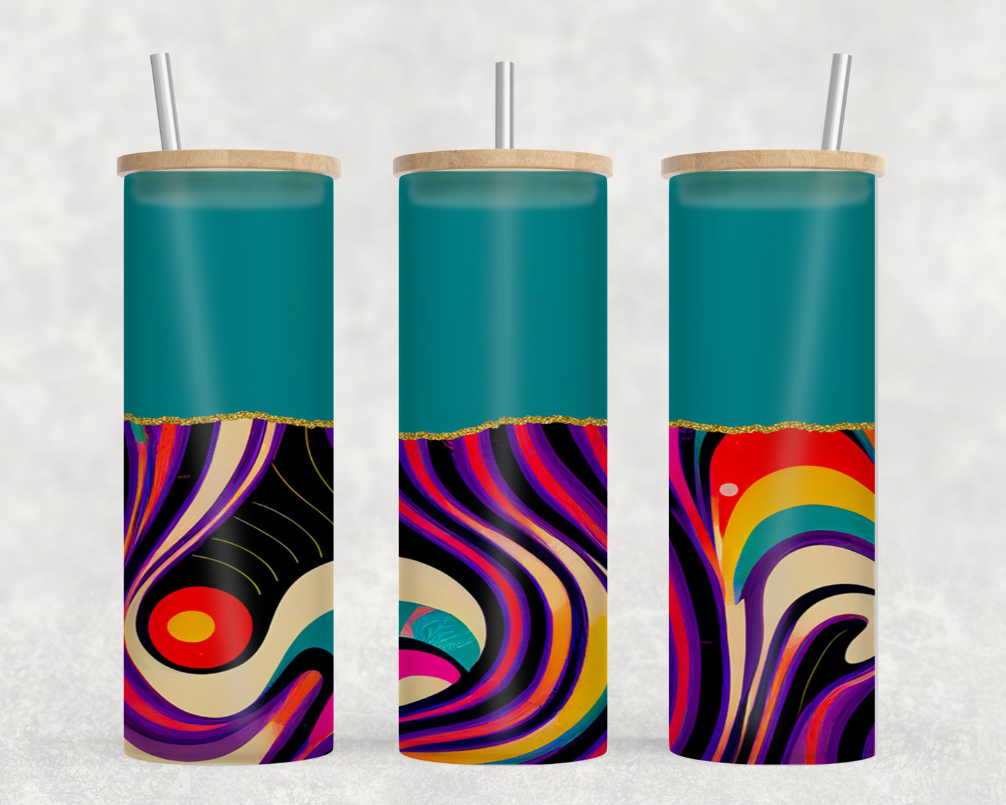 Bright Psychadelic-10565 - glass can