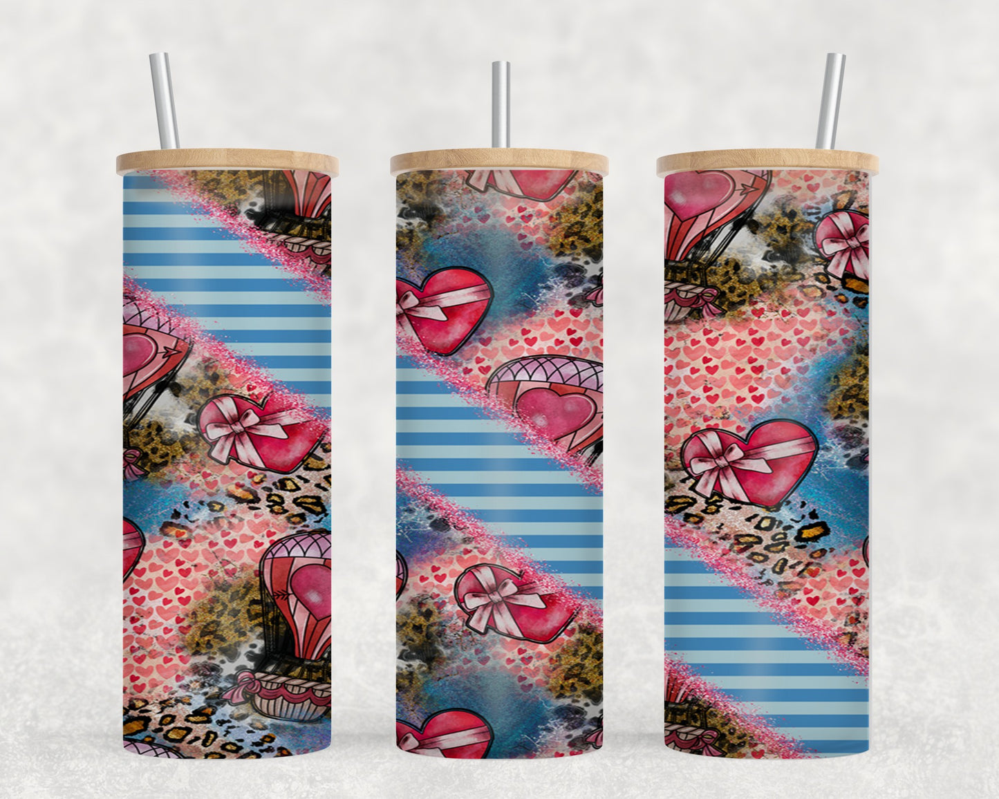 Balloon Heart-10561 - glass can