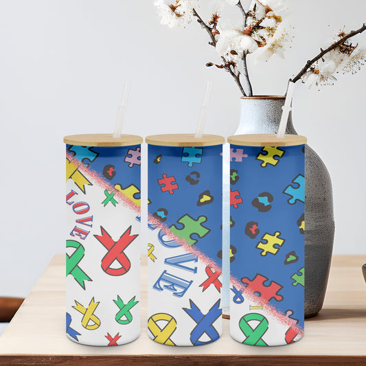 Autism Split-10557 - glass can