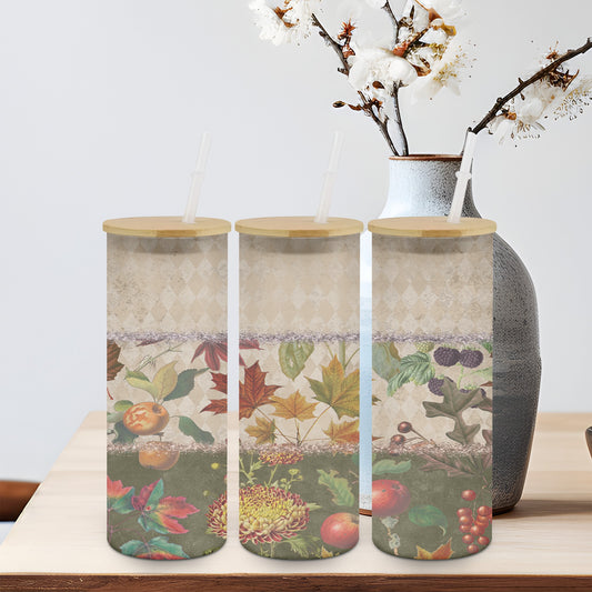 Autumn Leaves-10559 - glass can