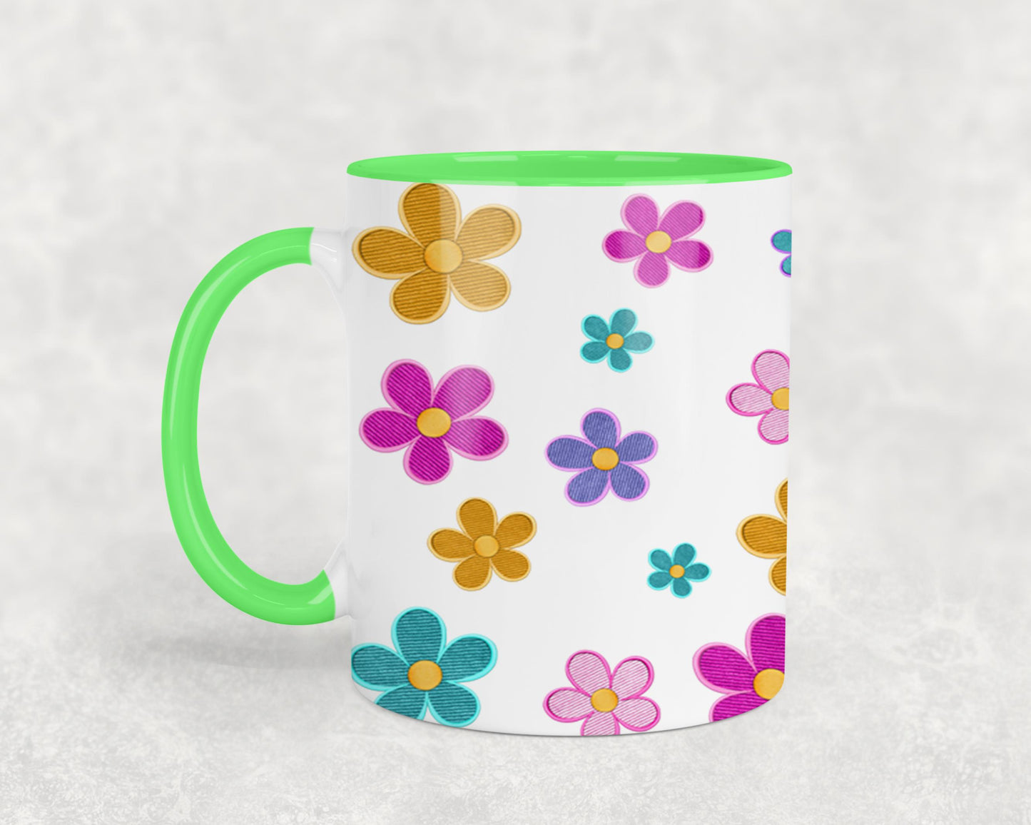 Embroidered Easter Bunny - mugs