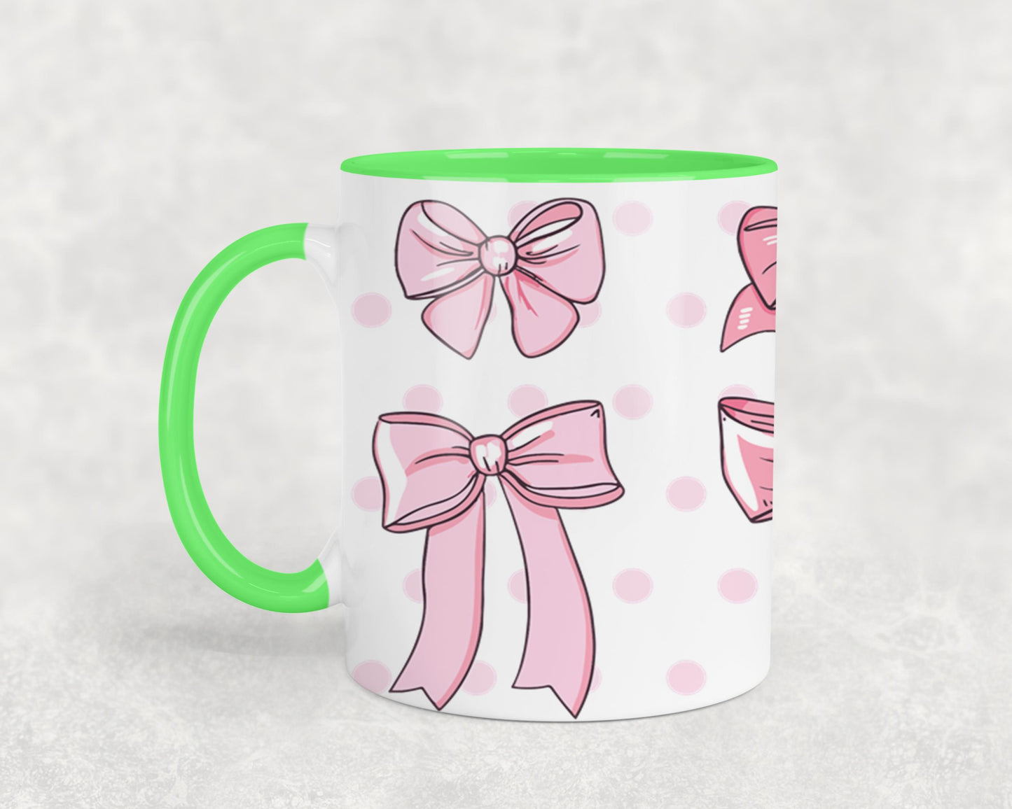 Pink Bow-9987 - mugs
