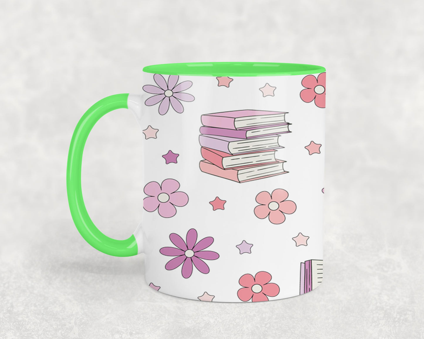 Books and Flowers 1-9971 - mugs