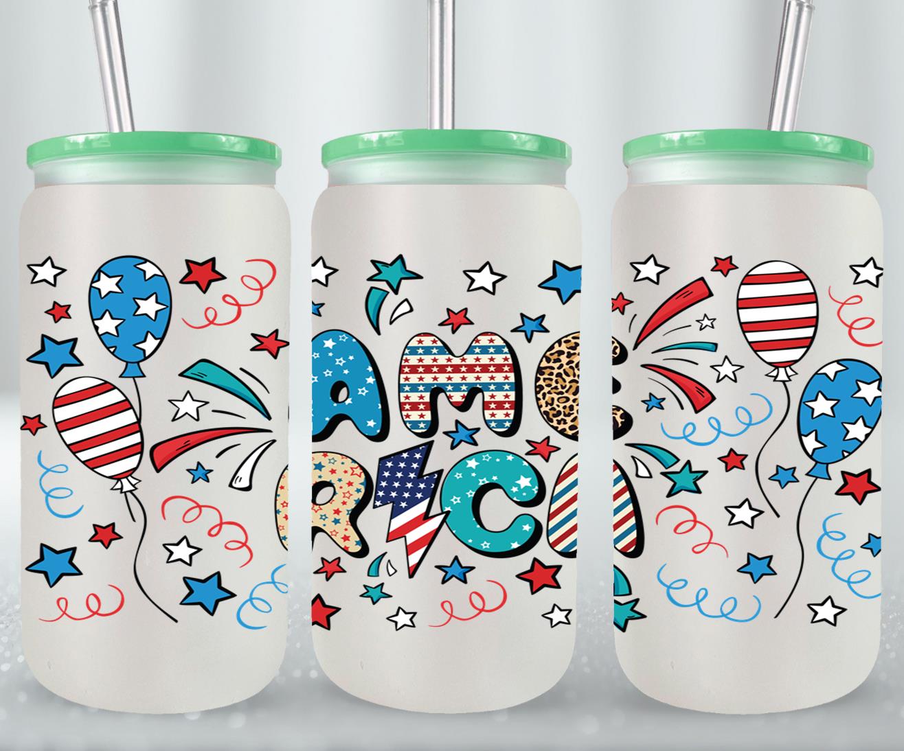 Retro America - glass can