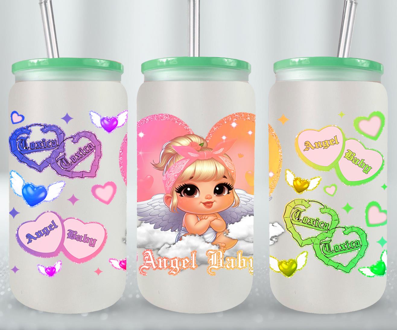 Angel Baby-10126 - glass can